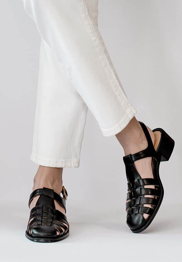 Lily caged sandals black – SOWLL