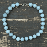 Aquamarine jade necklace