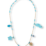 Daria gold and turquoise necklace