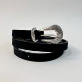 Macarella suede belt black