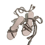 Isabel strappy cotton sandals