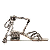 Isabel strappy cotton sandals