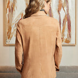 Camel suede jacket