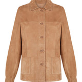 Camel suede jacket