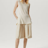 Linen cotton vest