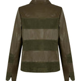 Dark green leather jacket