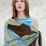 Endless sky maxi scarf