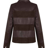 Dark chocolate leather jacket