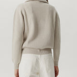 Merino wool half-zip sweater