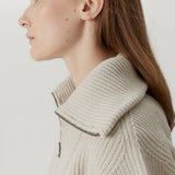 Merino wool half-zip sweater