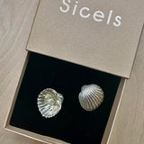 Seashell earrings medium