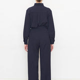 Blue virgin wool trousers