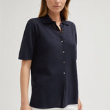 Linen cotton short sleeve shirt