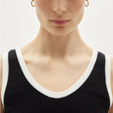 Organic cotton v-neck top