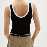 Organic cotton v-neck top