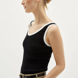 Organic cotton v-neck top