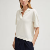 Linen cotton polo