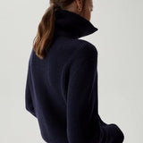 Merino wool half-zip sweater