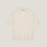 Linen cotton polo