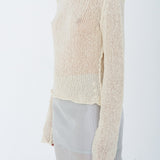 Cotton mesh sweater