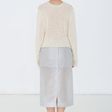 Cotton mesh sweater