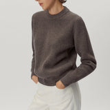 Woolen ribbed sweater