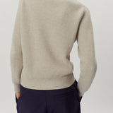 Woolen ribbed sweater