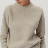 Woolen ribbed sweater