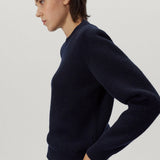 Woolen ribbed sweater