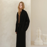 Cashmere mix coat black
