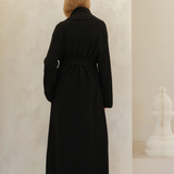 Cashmere mix coat black