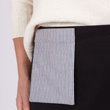 A-line mini skirt black