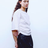 Corset jersey tee white