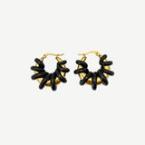 Small vermetto earrings black