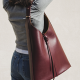Margaret maxi tote bag burgundy