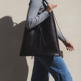 Margaret maxi tote bag chocolate brown