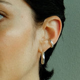 Lava earrings silver