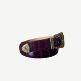 Rodeo belt purple & mustard orange