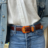 Scooby-doo belt brown coco & tangerine