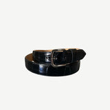 Silver metal buckle black
