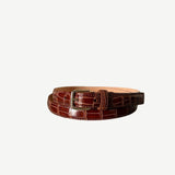 Skinny belt brown