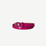 Skinny belt magenta