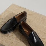 Comte leather loafers black