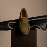 Jondal suede loafers olive