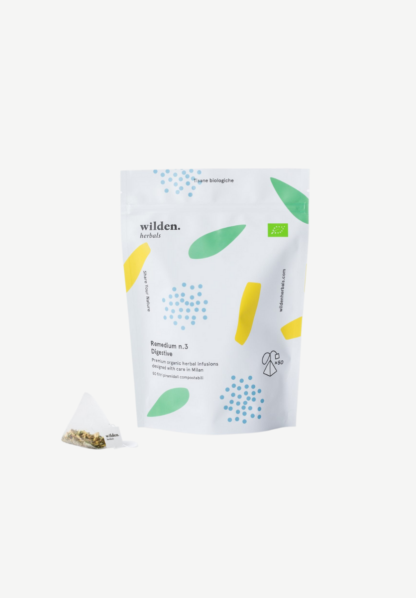 Digestive organic herbal infusion